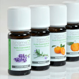Packaging huiles essentielles pour Aroma Therapeutics